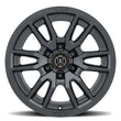 Load image into Gallery viewer, ICON Vector 6 17x8.5 6x5.5 25mm Offset 5.75in BS 95.1mm Bore Satin Black Wheel - Side View