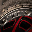 Load image into Gallery viewer, ICON Victory 17x8.5 5x4.5 0mm Offset 4.75in BS Satin Black w/Red Tint Wheel - Additional View 5