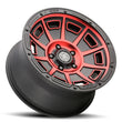 Load image into Gallery viewer, ICON Victory17x8.5 6x5.5 0mm Offset 4.75in BS Satin Black w/Red Tint Wheel - Additional View 10