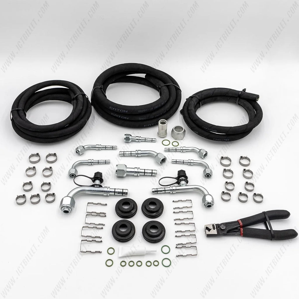 ICT Billet A/C Hose Builder Kit w/Crimping Tool 551081