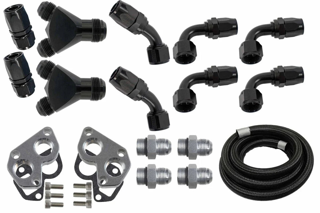 ICT Billet AN Radiator Hose Kit Electric Water Pump 551050-RMTWP