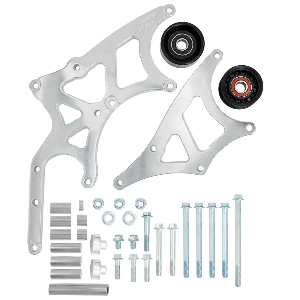 ICT Billet Alternator/Power Steer Bracket Kit 551519XL-3