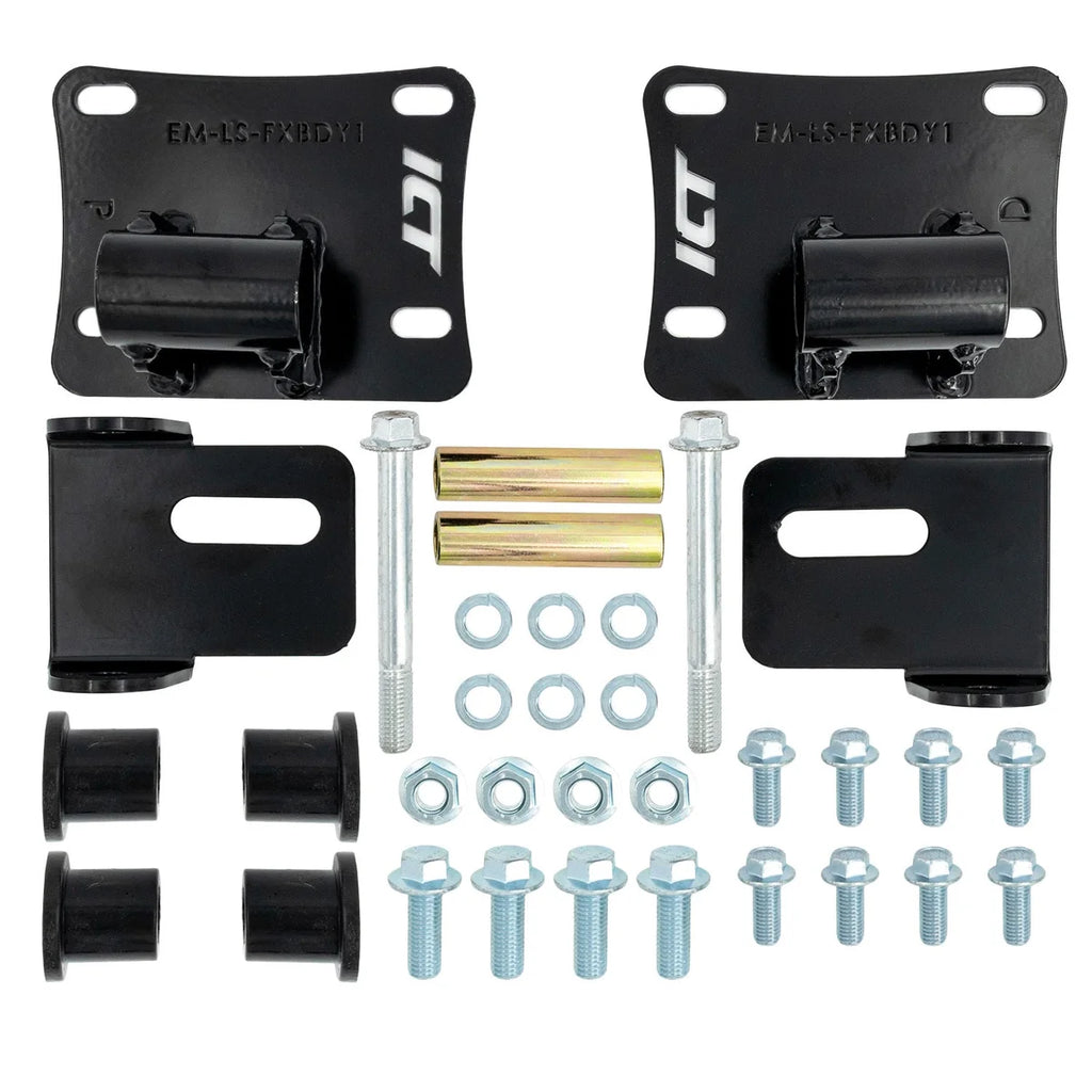 ICT Billet Engine Mount LS Fox Body EM-LS-FXBDY1