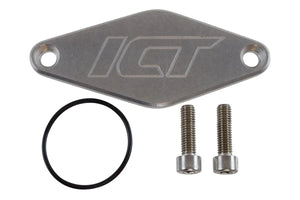 ICT Billet Fuel Pump Block Off Plat e Direct Injection Delet 551152