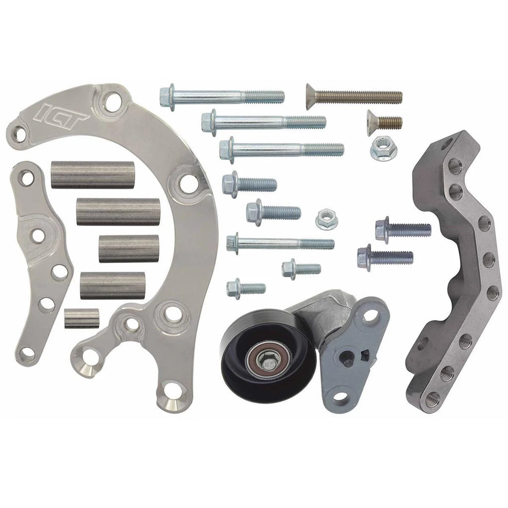 ICT Billet LS Camaro - Low Mount 4- Rib A/C Compressor 551137-LS74-2