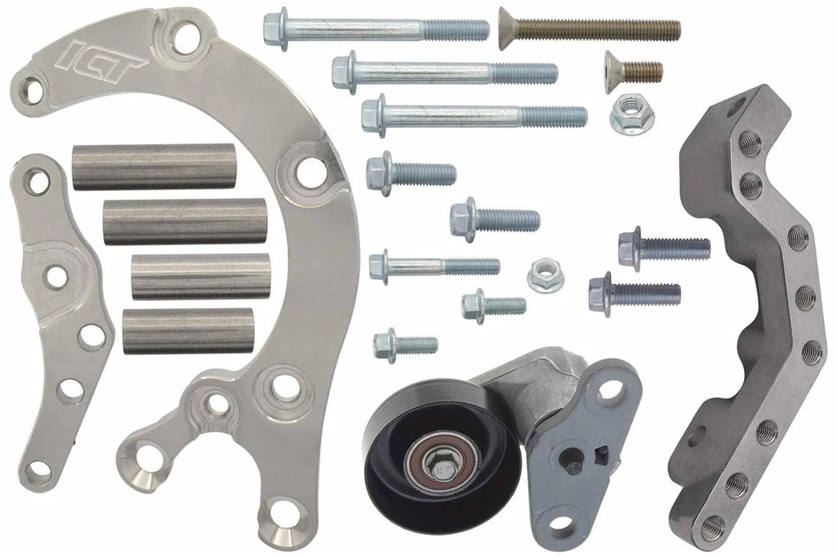 ICT Billet LS Truck Low Mount 4-Rib A/C Compressor Bracket...
