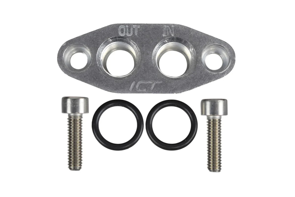 ICT Billet Oil Cooler Adapter -6AN ORB Oring In/Out 551600