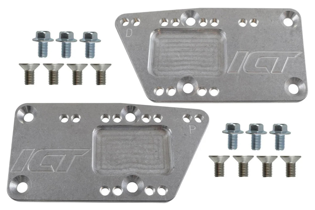 ICT Billet SBC LS Conversion Motor Mount Adjustable Plate 551628