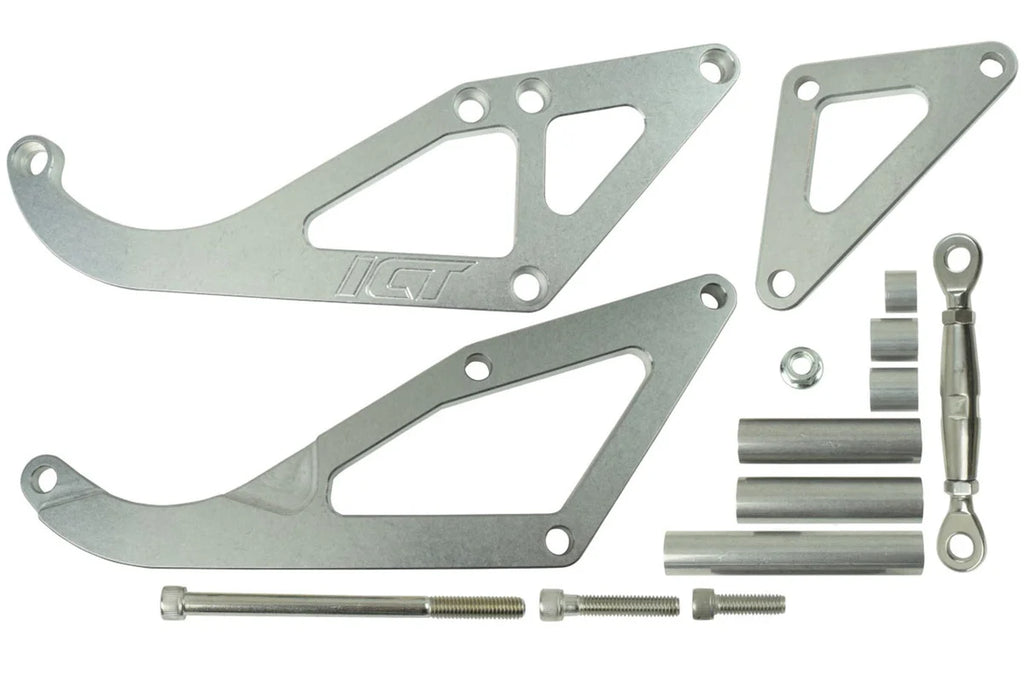 ICT Billet SBC Sanden 508 A/C Compr essor Bracket Long Water 551775