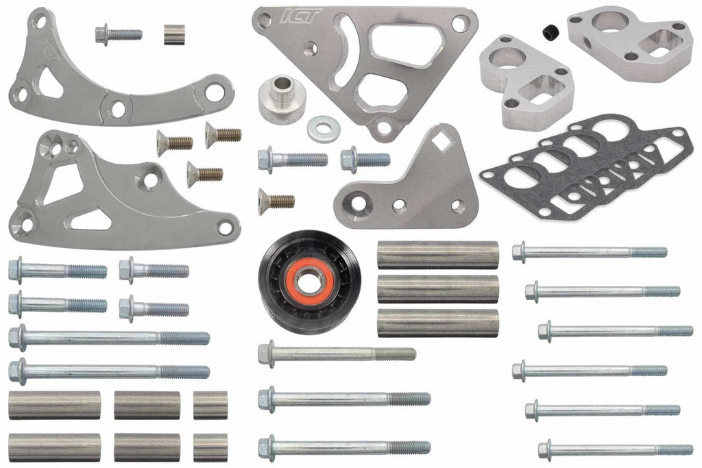 ICT Billet Truck Turbo Alternator Bracket Kit 551573LS0WP-3