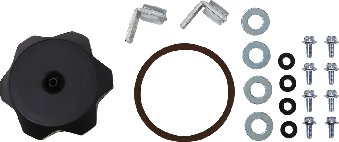 IMS Large-Capacity Gas Tank - Black - Honda - 2.6 Gallon 112257-BK1 - Side View