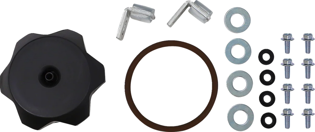 IMS Large-Capacity Gas Tank - Black - Honda - 2.6 Gallon 112257-BK1 - Side View