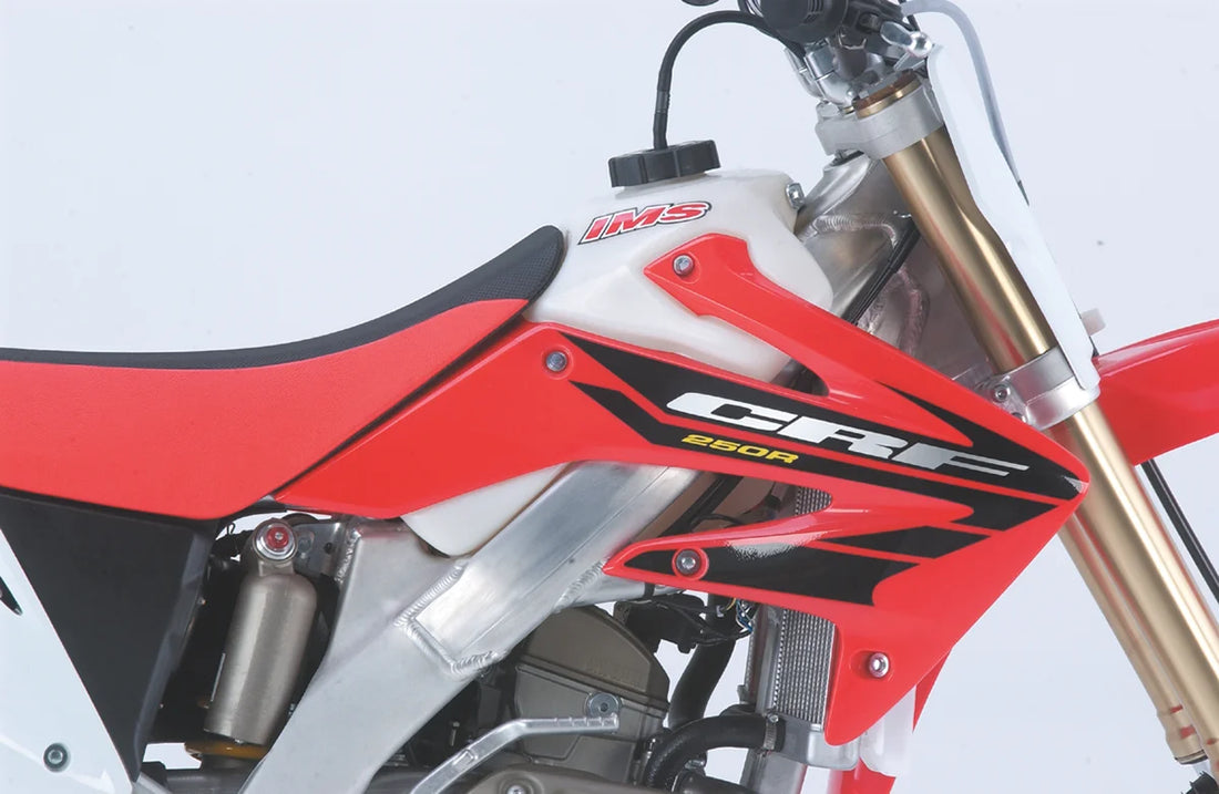 IMS Large-Capacity Gas Tank - Natural - Honda - 2.6 Gallon 112234-N2 - Side View