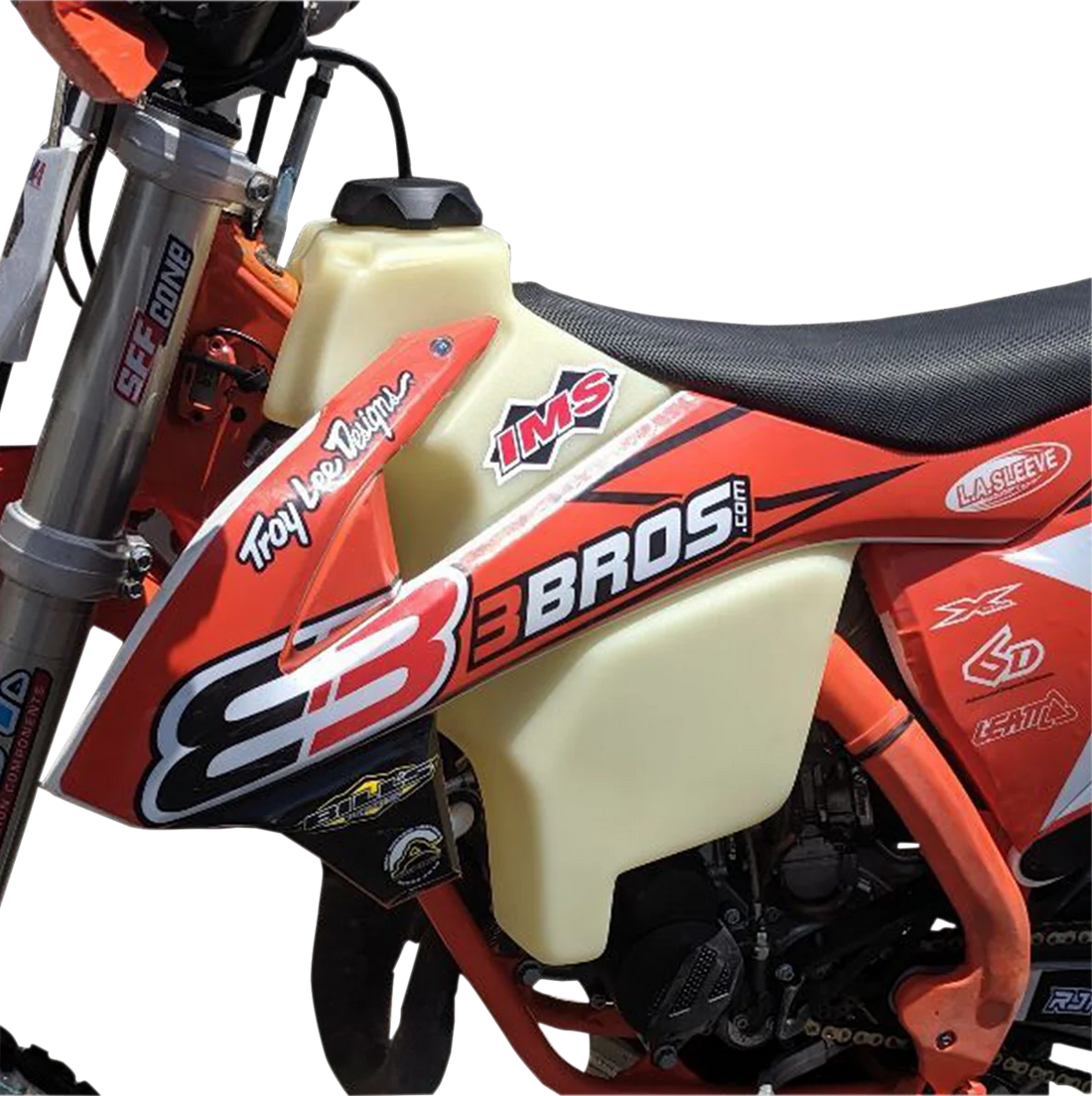 IMS Large-Capacity Gas Tank - Natural - KTM - 2.25 Gallon 113346-N2 - Side View