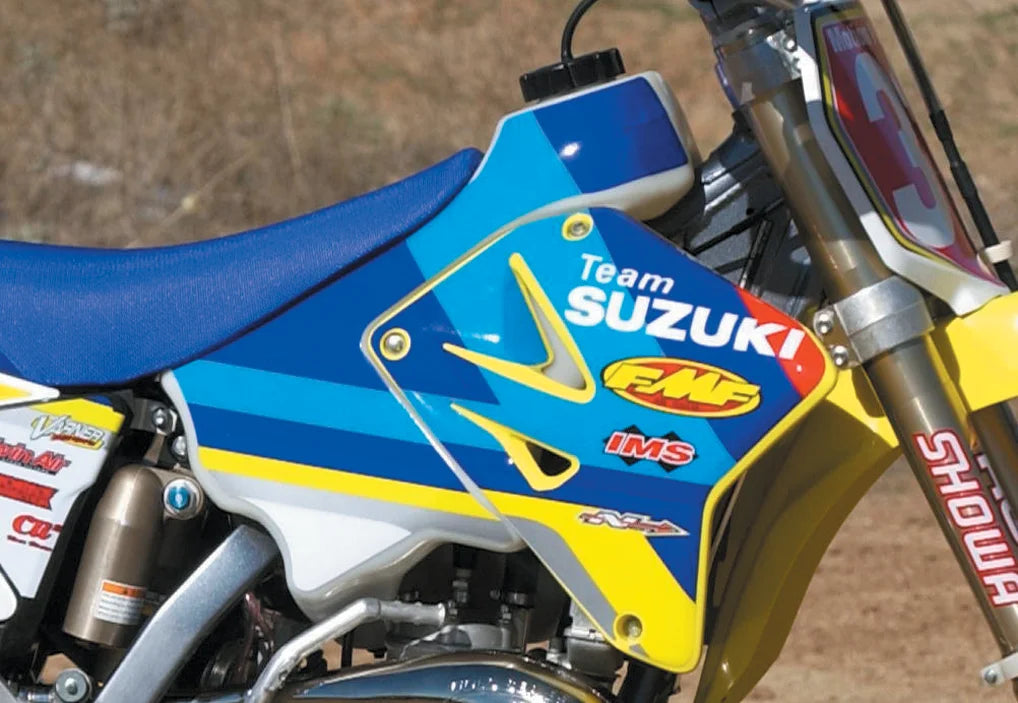 IMS Large-Capacity Gas Tank - Natural - Suzuki - 3.4 Gallon 115524-N2 - Side View