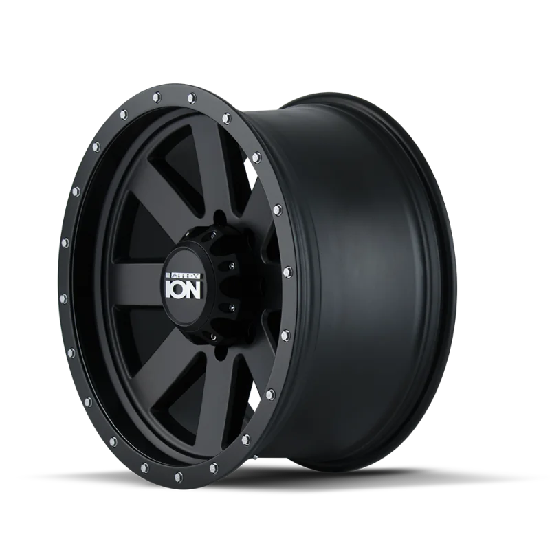 ION Type 134 18x10 / 5x139.7 BP / -19mm Offset / 108mm Hub Matte Gunmetal/Black Beadlock Wheel - Installation View