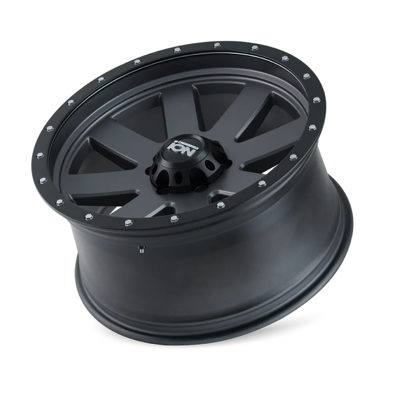 ION Type 134 18x10 / 5x139.7 BP / -19mm Offset / 108mm Hub Matte Gunmetal/Black Beadlock Wheel - Additional View 5