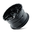 Load image into Gallery viewer, ION Type 141 17x9 / 5x114.3 BP / -12mm Offset / 87mm Hub Gloss Black Milled Wheel - Detail View