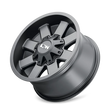 Load image into Gallery viewer, ION Type 141 17x9 / 8x165.1 BP / 18mm Offset / 125.2mm Hub Satin Black Wheel - Detail View