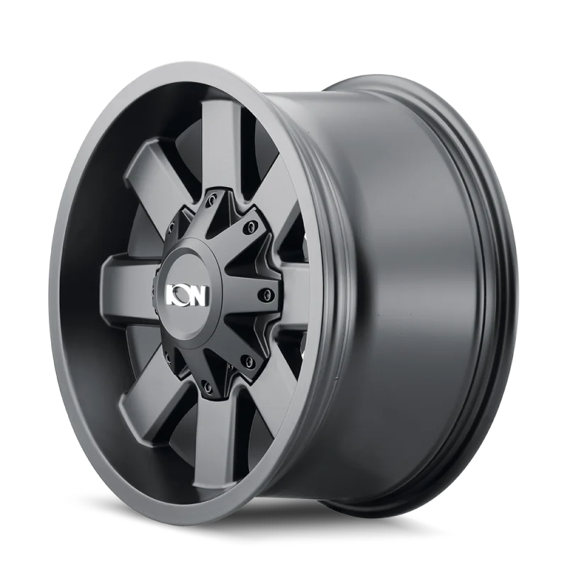 ION Type 141 18x9 / 8x180 BP / 18mm Offset / 124.1mm Hub Satin Black Wheel - Detail View