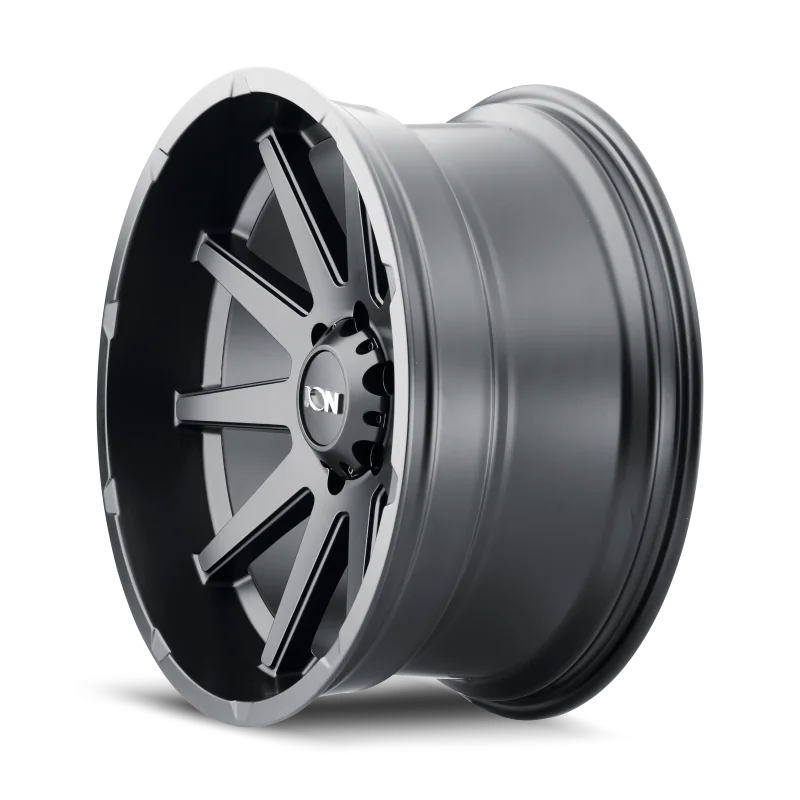 ION Type 143 17x9 / 5x139.7 BP / 18mm Offset / 108mm Hub Matte Black Wheel - Side View