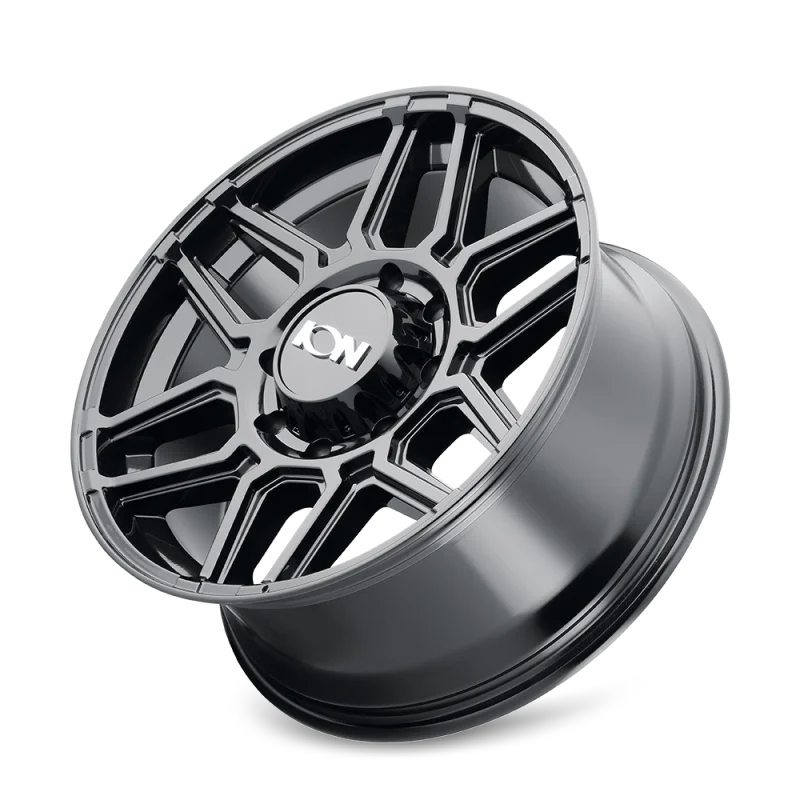 ION Type 146 17x9 / 8x170 BP / 0mm Offset / 125.2mm Hub Matte Black W/Machined Dart Tint Wheel - Detail View