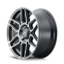 Load image into Gallery viewer, ION Type 146 20x9 / 8x165.1 BP / 18mm Offset / 125.2mm Hub Matte Black W/Machined Dart Tint Wheel - Main Product View
