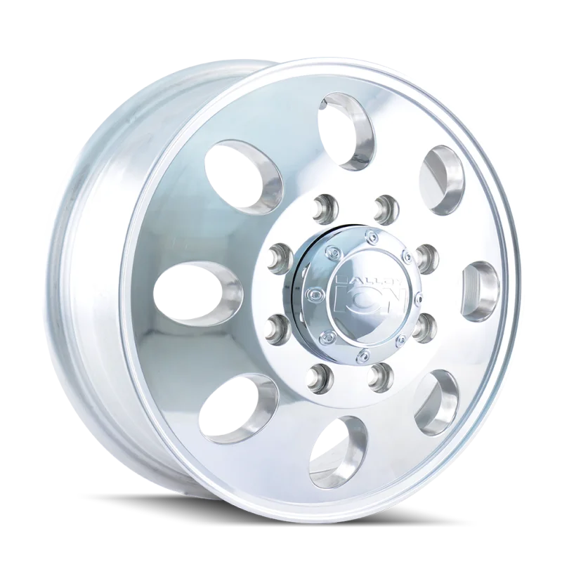 ION Type 167 16x6 / 8x165.1 BP / 102mm Offset / 130.18mm Hub Polished Wheel - Side View