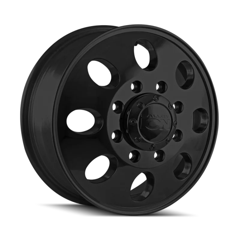 ION Type 167 20x8.25 / 8x200 BP / High Offset / 142mm Hub Gloss Black Wheel - Back View