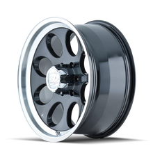 Load image into Gallery viewer, ION Type 171 16x8 / 5x139.7 BP / -5mm Offset / 108mm Hub Black/Machined Wheel - Main Product View
