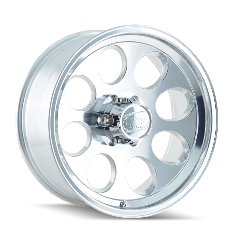 ION Type 171 16x8 / 6x114.3 BP / -5mm Offset / 83.82mm Hub Polished Wheel - Side View