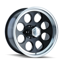 Load image into Gallery viewer, ION Type 171 17x9 / 5x114.3 BP / 0mm Offset / 83.82mm Hub Black/Machined Wheel - Side View