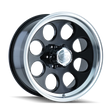 Load image into Gallery viewer, ION Type 171 18x9 / 6x139.7 BP / 0mm Offset / 106mm Hub Black/Machined Wheel - Side View