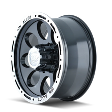 Load image into Gallery viewer, ION Type 174 15x8 / 5x139.7 BP / -27mm Offset / 108mm Hub Black/Machined Wheel - Side View
