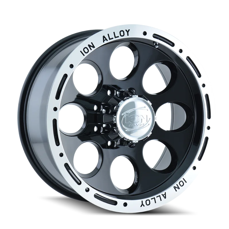 ION Type 174 17x9 / 5x139.7 BP / 0mm Offset / 108mm Hub Black/Machined Wheel - Main Product View