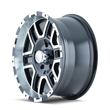 Load image into Gallery viewer, ION Type 179 16x8 / 6x114.3 BP / 10mm Offset / 83.82mm Hub Black/Machined Wheel - Side View