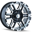 Load image into Gallery viewer, ION Type 179 16x8 / 6x139.7 BP / 10mm Offset / 106mm Hub Black/Machined Wheel - Main Product View