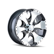 Load image into Gallery viewer, ION Wheels Type 136 14x6 / 5x114.3 BP / 0mm Offset / 83.82mm Hub Black/Machined Wheel fits 1957-1998 American Motors / Chr...