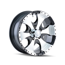 Load image into Gallery viewer, ION Wheels Type 136 14x6 / 5x114.3 BP / 0mm Offset / 83.82mm Hub Black/Machined Wheel fits 1957-1998 American Motors / Chr...