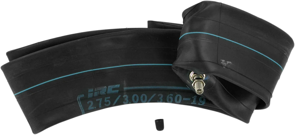 IRC Tire Inner Tube - Standard - 19" - TR-4 - T20071 - Center Metal Valve - Side View