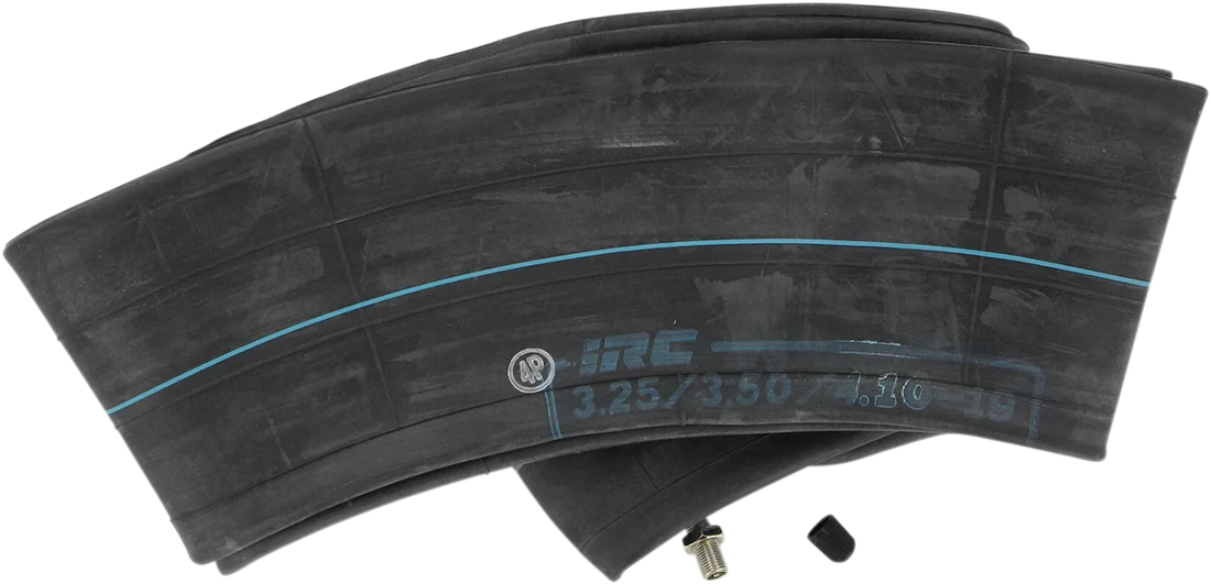IRC Tire Inner Tube - Standard - 19" - TR-4 - T20072 - Center Metal Valve - Side View