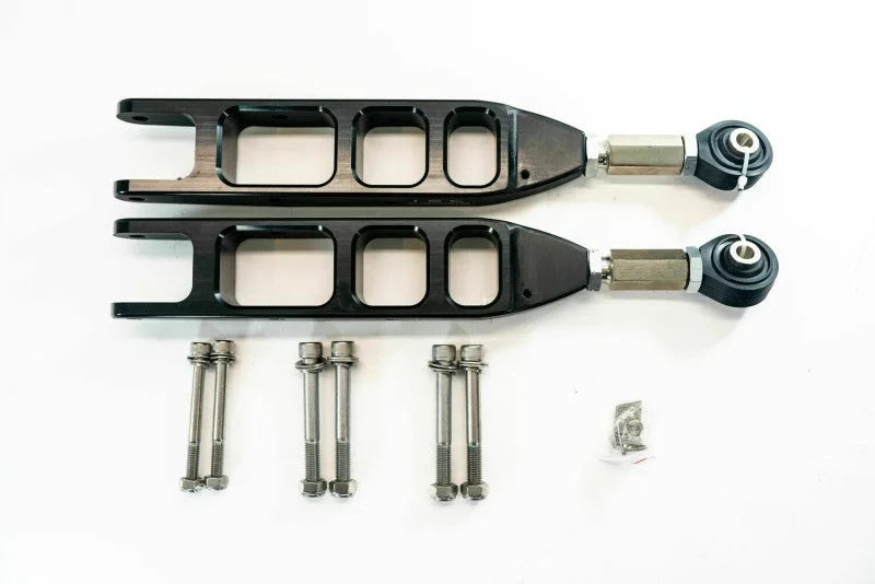 ISC Suspension 08-21 Subaru Impreza V3 Rear Adjustable Control Arms - Stealth Series Black - Installation View