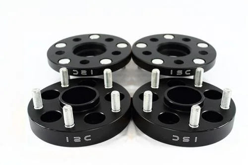 ISC Suspension 5x114 Hub Centric Wheel Spacers 15mm Black (Pair) - Detail View