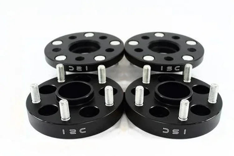 ISC Suspension 5x114 Hub Centric Wheel Spacers 25mm 56.1HB Black (Pair) - Detail View