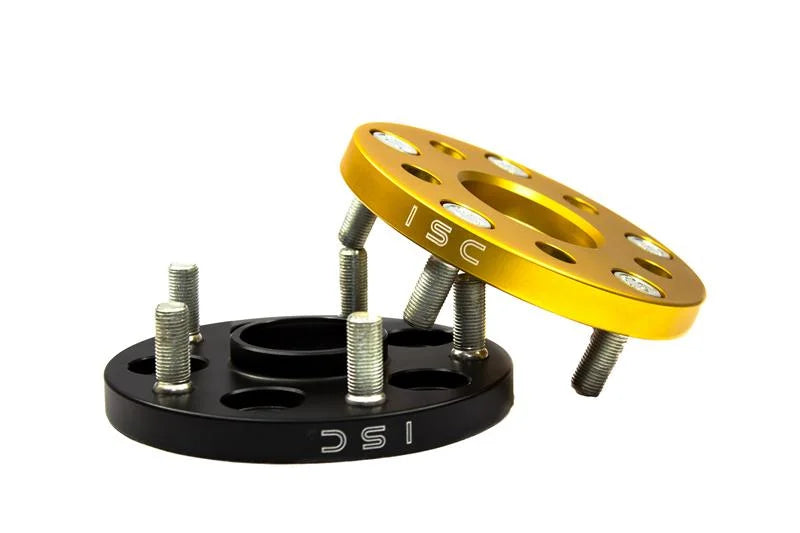 ISC Suspension Mazda/Mitsubishi 5x114.3 Hub Centric (67 Hub Bore) Wheel Spacers 15mm Black (Pair) - Main Product View