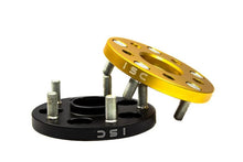 Load image into Gallery viewer, ISC Suspension Mazda/Mitsubishi 5x114.3 Hub Centric (67 Hub Bore) Wheel Spacers 15mm Black (Pair) - Main Product View