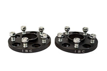 Load image into Gallery viewer, ISC Suspension Mazda/Mitsubishi 5x114.3 Hub Centric (67 Hub Bore) Wheel Spacers 15mm Black (Pair) - Side View