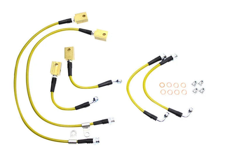 ISR Performance Brake Line Kit - 09-13 Nissan 370Z Standard Brakes - Side View