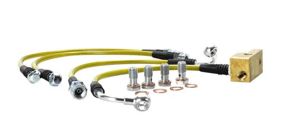 ISR Performance Brake Line Kit - 01-05 Mazda Miata (Sport Suspension 4 Line Kit) - Side View