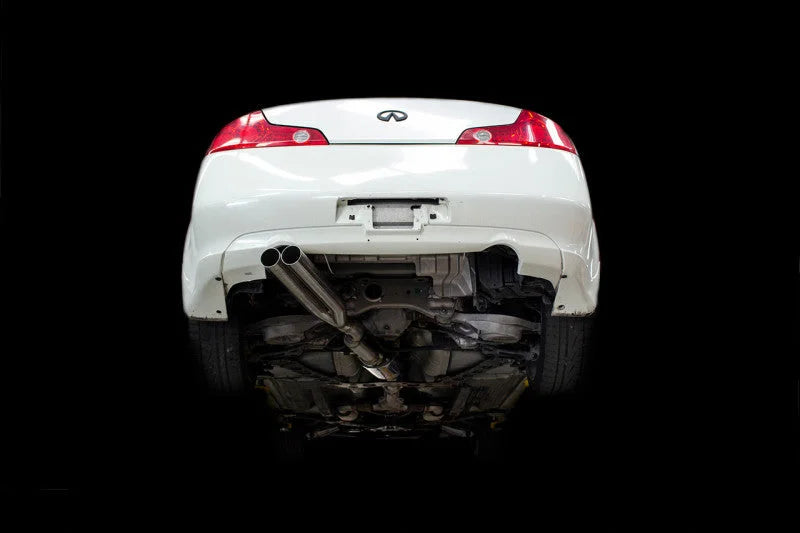 ISR Performance EP (Straight Pipes) Dual Tip Exhaust - 03-07 Infiniti G35 Coupe - Side View